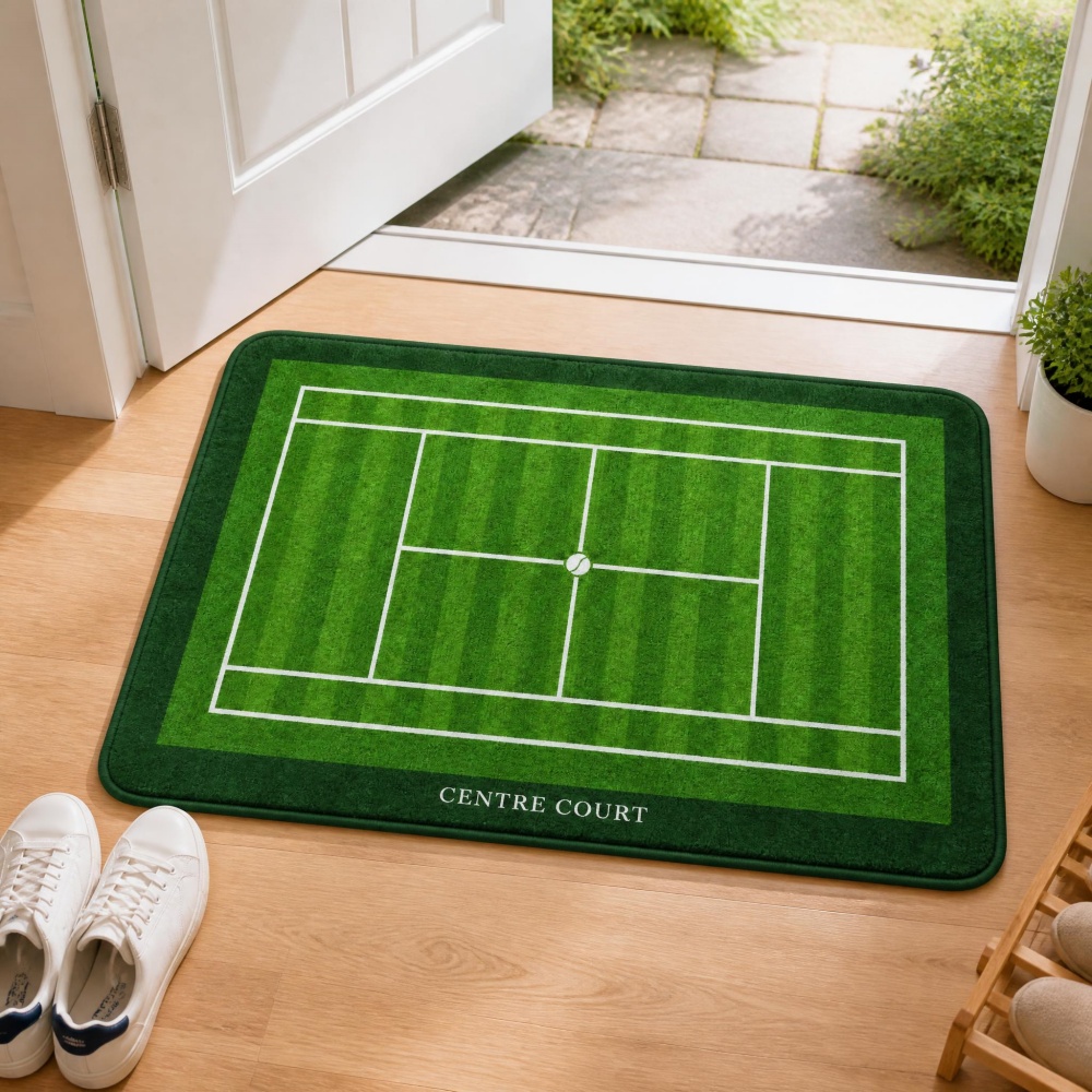Table Tennis Footwork - Alfombra de Terciopelo Cristalizado con Diseño