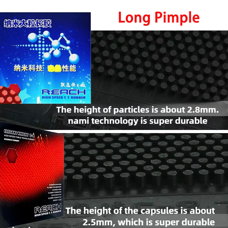 Alcance C-8 C-801 Goma para te - Table Tennis Grip reseña y precio