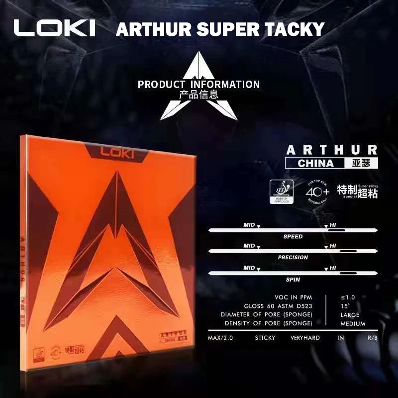 LOKI ARTHUR-Goma adhesiva para - Table Tennis Loki reseña y precio